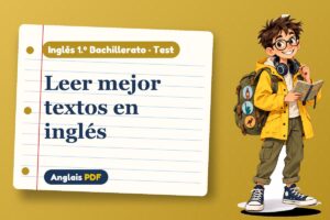 Test de comprensión lectora (1.º Bachillerato) con Leo, el viajero de Anglais PDF
