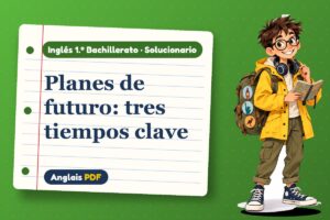 Solucionario del futuro continuo y perfecto (1.º Bachillerato) con Leo, el viajero de Anglais PDF