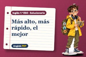 Solucionario de comparativos (1.º ESO) con Leo, el viajero de Anglais PDF