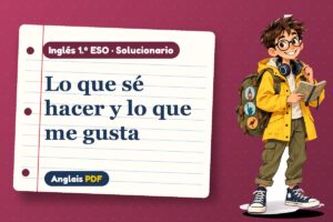 Solucionario del verbo can (1.º ESO) con Leo, el viajero de Anglais PDF