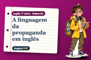 A linguagem da propaganda em inglês – Gabarito de inglês 1ª série com Léo, o viajante do Anglais PDF