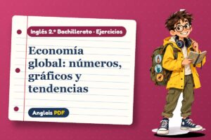 Ejercicios para describir gráficos en inglés (2.º Bachillerato) con Leo, el viajero de Anglais PDF