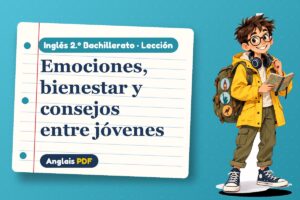 Lección de salud mental en inglés (2.º Bachillerato) con Leo, el viajero de Anglais PDF