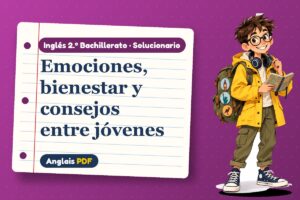 Solucionario de salud mental en inglés (2.º Bachillerato) con Leo, el viajero de Anglais PDF