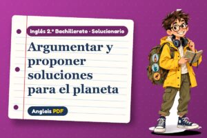 Solucionario de sostenibilidad en inglés (2.º Bachillerato) con Leo, el viajero de Anglais PDF