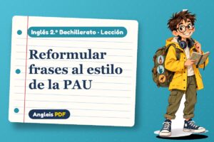 Lección de transformaciones (2.º Bachillerato) con Leo, el viajero de Anglais PDF