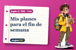 Test de be going to (2.º ESO) con Leo, el viajero de Anglais PDF