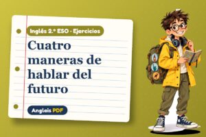 Ejercicios de formas de futuro (2.º ESO) con Leo, el viajero de Anglais PDF