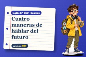 Examen de las formas de futuro (2.º ESO) con Leo, el viajero de Anglais PDF