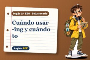 Solucionario de gerundio o infinitivo (2.º ESO) con Leo, el viajero de Anglais PDF