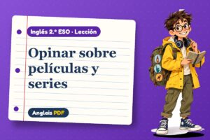Lección de inglés de cine y series (2.º ESO) con Leo, el viajero de Anglais PDF
