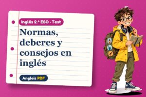 Test de must y should (2.º ESO) con Leo, el viajero de Anglais PDF