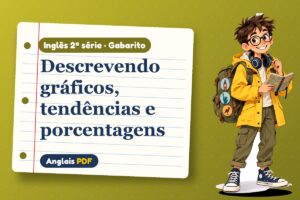 Descrevendo gráficos, tendências e porcentagens – Gabarito de inglês 2ª série com Léo, o viajante do Anglais PDF