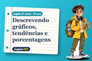 Descrevendo gráficos, tendências e porcentagens – Prova de inglês 2ª série com Léo, o viajante do Anglais PDF