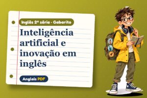 Inteligência artificial e inovação em inglês – Gabarito de inglês 2ª série com Léo, o viajante do Anglais PDF