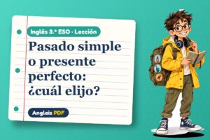 Lección de perfecto o pasado (3.º ESO) con Leo, el viajero de Anglais PDF