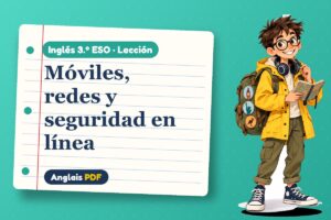 Lección de vocabulario de tecnología (3.º ESO) con Leo, el viajero de Anglais PDF