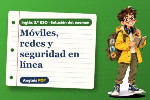 Examen resuelto de tecnología (3.º ESO) con Leo, el viajero de Anglais PDF