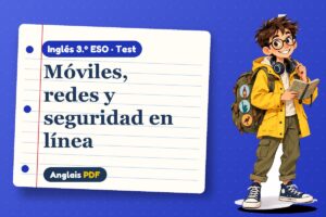 Test de tecnología (3.º ESO) con Leo, el viajero de Anglais PDF