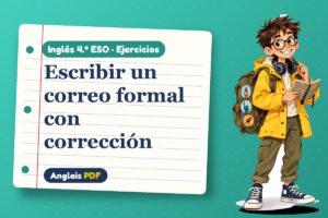 Ejercicios de correo formal (4.º ESO) con Leo, el viajero de Anglais PDF