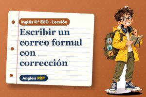 Lección de correo formal en inglés (4.º ESO) con Leo, el viajero de Anglais PDF