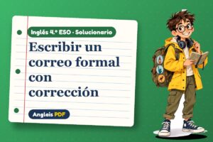 Solucionario de correo formal (4.º ESO) con Leo, el viajero de Anglais PDF