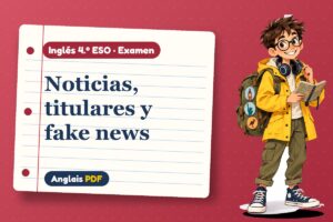 Examen de medios (4.º ESO) con Leo, el viajero de Anglais PDF