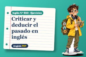 Ejercicios de modales perfectos (4.º ESO) con Leo, el viajero de Anglais PDF