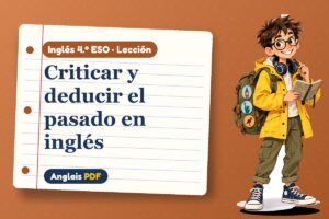 Lección de modales perfectos (4.º ESO) con Leo, el viajero de Anglais PDF