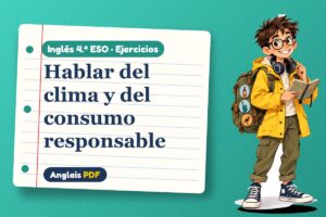 Ejercicios de cambio climático (4.º ESO) con Leo, el viajero de Anglais PDF