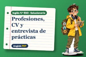 Solucionario de profesiones (4.º ESO) con Leo, el viajero de Anglais PDF