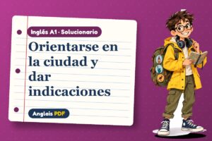 Solucionario de direcciones en inglés (A1) con Leo, el viajero de Anglais PDF