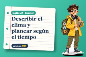 Examen del clima en inglés (A1) con Leo, el viajero de Anglais PDF