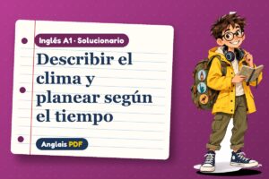 Solucionario del clima en inglés (A1) con Leo, el viajero de Anglais PDF