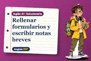 Solucionario de formularios (A1) con Leo, el viajero de Anglais PDF