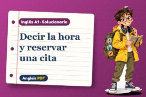 Solucionario de la hora en inglés (A1) con Leo, el viajero de Anglais PDF