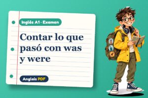 Examen de was y were (A1) con Leo, el viajero de Anglais PDF