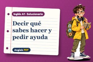 Solucionario del verbo can (A1) con Leo, el viajero de Anglais PDF