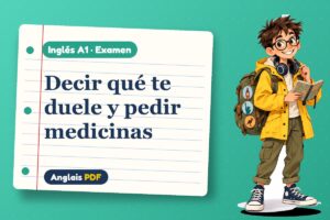 Examen de vocabulario de salud (A1) con Leo, el viajero de Anglais PDF