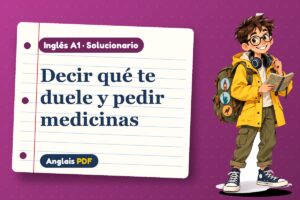 Solucionario de vocabulario de salud (A1) con Leo, el viajero de Anglais PDF
