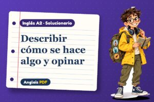 Solucionario de adverbios de modo (A2) con Leo, el viajero de Anglais PDF