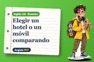 Examen de comparativos (A2) con Leo, el viajero de Anglais PDF