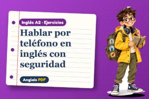 Ejercicios de inglés por teléfono (A2) con Leo, el viajero de Anglais PDF