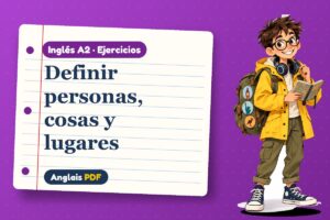 Ejercicios de oraciones de relativo (A2) con Leo, el viajero de Anglais PDF