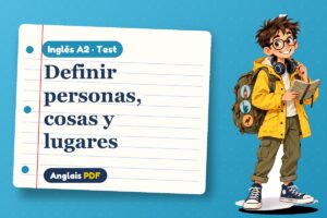 Test de oraciones de relativo (A2) con Leo, el viajero de Anglais PDF