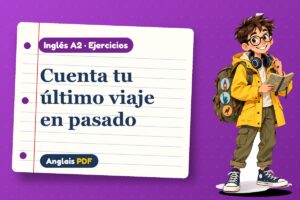 Ejercicios del pasado simple (A2) con Leo, el viajero de Anglais PDF
