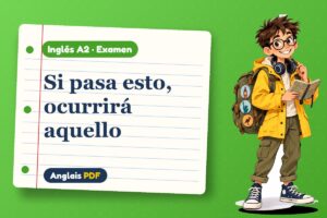Examen del primer condicional (A2) con Leo, el viajero de Anglais PDF