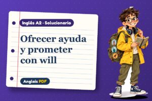 Solucionario del futuro con will (A2) con Leo, el viajero de Anglais PDF
