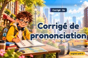 Corrigé des exercices d'anglais 3e : Corrigé de prononciation
