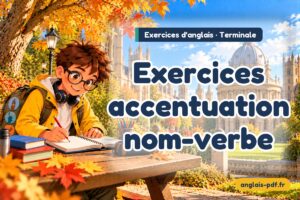 Exercices d'anglais terminale : Exercices accentuation nom-verbe